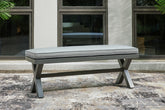 Diamond Furniture - Ashley Furniture - Elite Park Outdoor Bench with Cushion - Bench with Cushion - P518-600