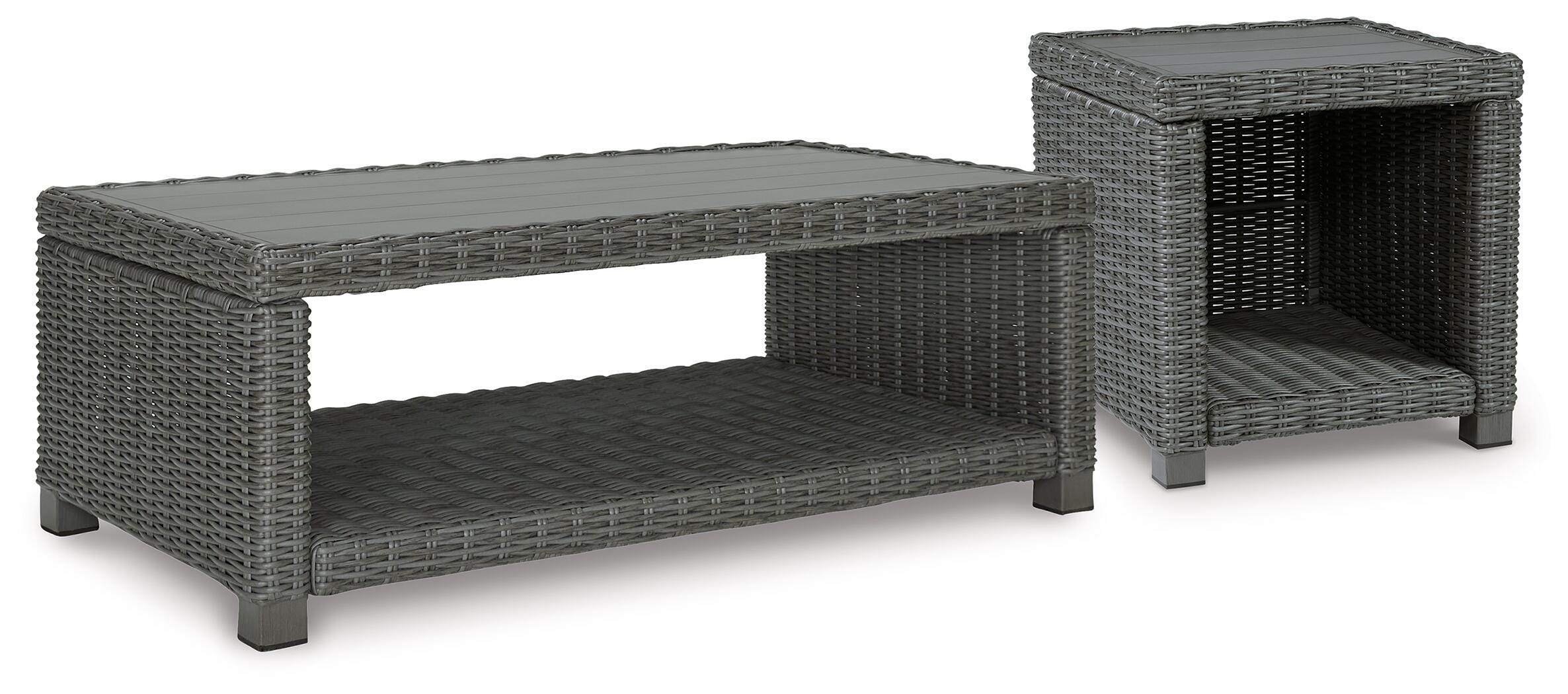 Diamond Furniture - Ashley Furniture - Elite Park Outdoor Coffee Table and End Table - Outdoor Coffee Table and End Table - P518P8