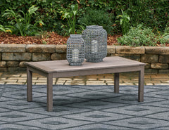Diamond Furniture - Ashley Furniture - Hillside Barn Outdoor Coffee Table - Rectangular Cocktail Table - P564-701