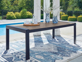 Diamond Furniture - Ashley Furniture - East Beach Outdoor Dining Table - RECT Dining Table w/UMB OPT - PCP587-625