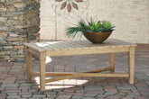 Diamond Furniture - Ashley Furniture - Carter Hall Outdoor Coffee Table - Rectangular Cocktail Table - P601-701