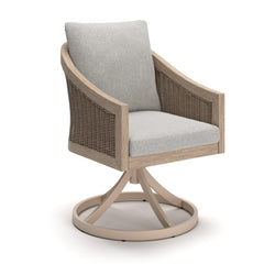 Diamond Furniture - Ashley Furniture - Thunder Trails Outdoor Swivel Chair (Set of 2) - Swivel Chair w/Cushion (Set of 2) - PCP612-602A