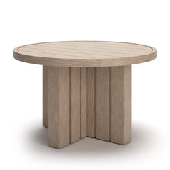 Diamond Furniture - Ashley Furniture - Thunder Trails Outdoor Dining Table - Round Dining Table - PCP612-615
