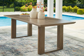 Diamond Furniture - Ashley Furniture - Serene Bay Outdoor Dining Table - RECT Dining Table w/UMB OPT - P671-625