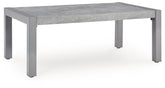 Diamond Furniture - Ashley Furniture - Hurley Park Outdoor Coffee Table - Rectangular Cocktail Table / Gray - PCP695-701