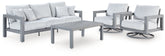 Diamond Furniture - Ashley Furniture - Hurley Park Outdoor Sofa, 2 Lounge Chairs and Coffee Table - Outdoor Sofa, 2 Lounge Chairs and Coffee Table - PCP695P2