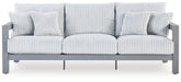Diamond Furniture - Ashley Furniture - Hurley Park Outdoor Sofa with Cushion - Sofa with Cushion / Gray - PCP695-838