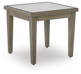 Diamond Furniture - Ashley Furniture - Rainier Ranch Outdoor End Table - Square End Table / Brown/Beige - P701-702
