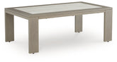 Diamond Furniture - Ashley Furniture - Kimpton Isle Outdoor Coffee Table - Rectangular Cocktail Table / Brown - P704-701