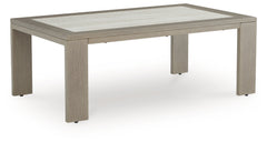 Diamond Furniture - Ashley Furniture - Kimpton Isle Outdoor Coffee Table - Rectangular Cocktail Table / Brown - P704-701