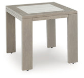 Diamond Furniture - Ashley Furniture - Kimpton Isle Outdoor End Table - Square End Table / Brown - P704-702