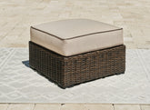 Diamond Furniture - Ashley Furniture - Coastline Bay Outdoor Ottoman with Cushion - Ottoman with Cushion - P784-814