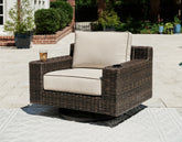Diamond Furniture - Ashley Furniture - Coastline Bay Outdoor Swivel Lounge with Cushion - Swivel Lounge w/ Cushion - P784-821