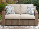 Diamond Furniture - Ashley Furniture - Laguna Heights Outdoor Loveseat with Cushion - Loveseat w/Cushion - PCP790-835