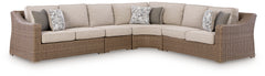 Diamond Furniture - Ashley Furniture - Laguna Heights 4-Piece Outdoor Sectional - 4-Piece Outdoor Sectional - PCP790P2