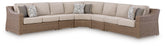 Diamond Furniture - Ashley Furniture - Laguna Heights 5-Piece Outdoor Sectional - 5-Piece Outdoor Sectional - PCP790P3