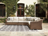 Diamond Furniture - Ashley Furniture - Beachcroft 4-Piece Outdoor Seating Set - 4-Piece Outdoor Seating Set - P791P7