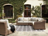 Diamond Furniture - Ashley Furniture - Beachcroft 5-Piece Outdoor Seating Set - 5-Piece Outdoor Seating Set - P791P8