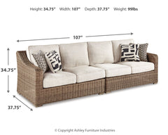 Beachcroft 2-Piece Outdoor Loveseat with Cushion