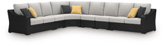 Diamond Furniture - Ashley Furniture - Beachcroft 6-Piece Outdoor Sectional - 6-Piece Outdoor Sectional - P792P7