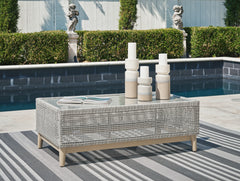 Diamond Furniture - Ashley Furniture - Seton Creek Outdoor Coffee Table - Rectangular Cocktail Table - P798-701
