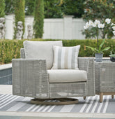 Diamond Furniture - Ashley Furniture - Seton Creek Outdoor Swivel Lounge with Cushion - Swivel Lounge w/ Cushion - P798-821
