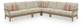 Diamond Furniture - Ashley Furniture - Clare View 5-Piece Outdoor Sectional - 5-Piece Outdoor Sectional - P801P12