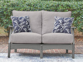 Diamond Furniture - Ashley Furniture - Cove Beach Outdoor Loveseat with Cushion - Loveseat w/Cushion - PCP803-835