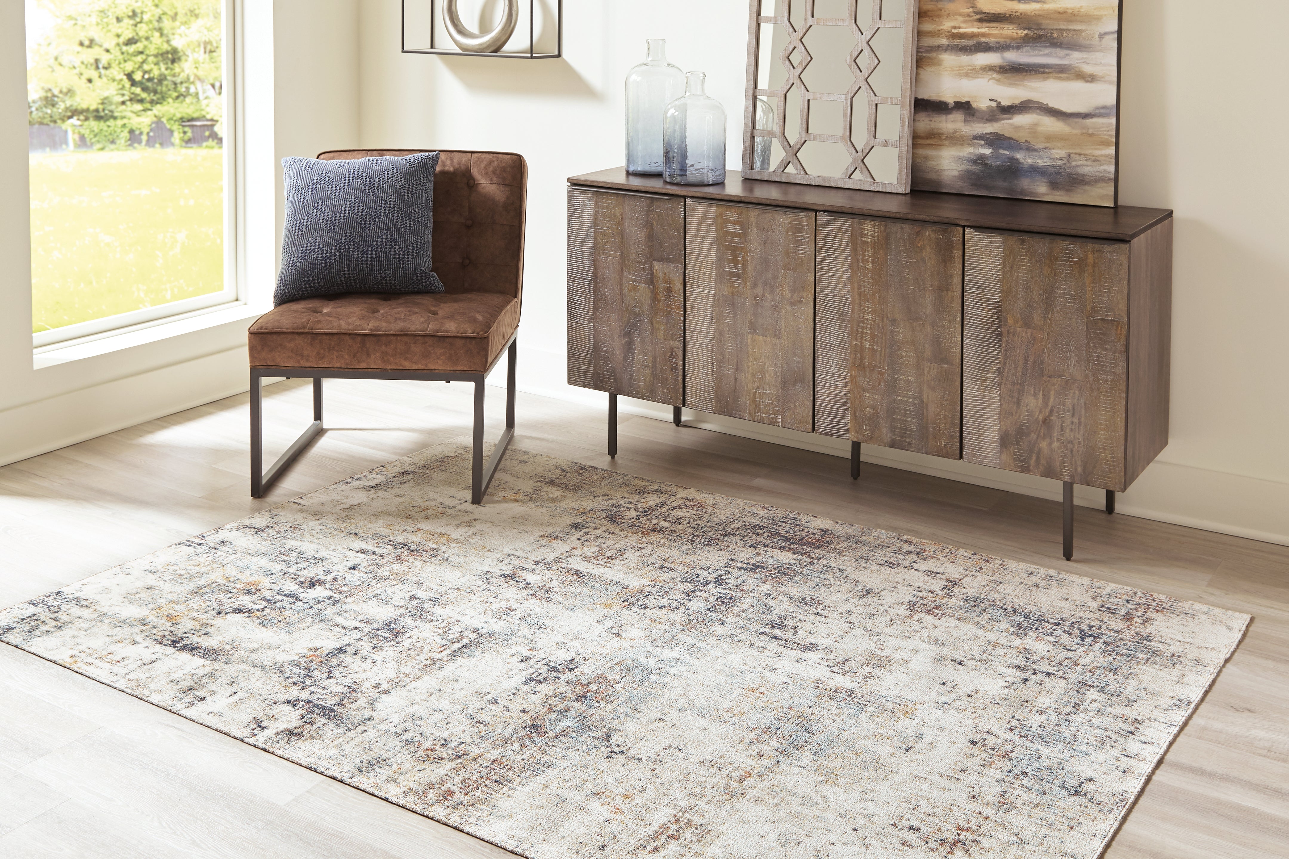 Diamond Furniture - Ashley Furniture - Jerelyn 5'3" x 7' Rug - 5'3" x 7' Rug - R405042