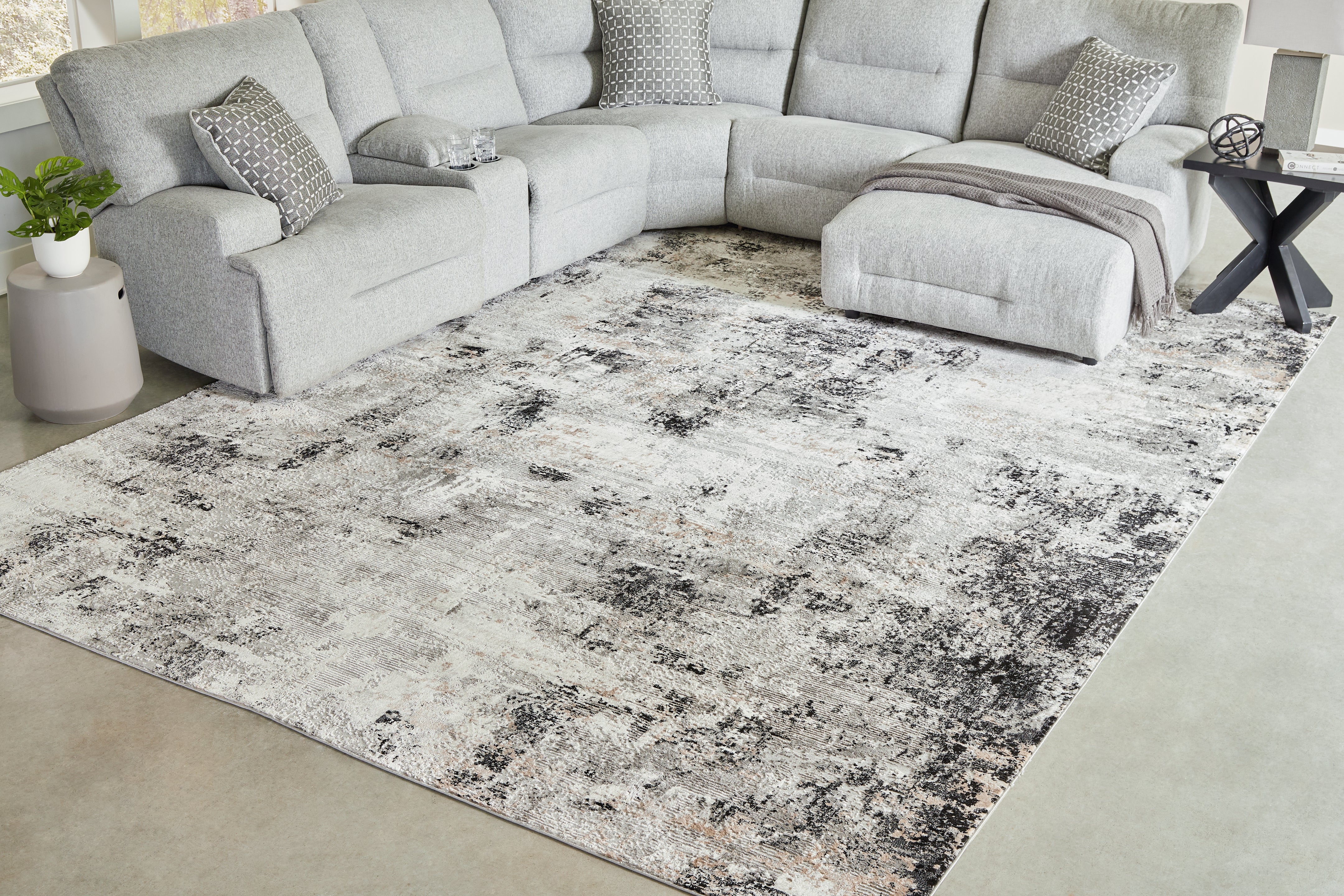 Diamond Furniture - Ashley Furniture - Langwell 10' x 14' Rug - 10' x 14' Rug - R406780