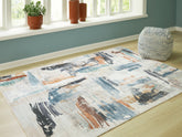 Diamond Furniture - Ashley Furniture - Hessland 5' x 7' Washable Rug - 5' x 7' Washable Rug - R407052
