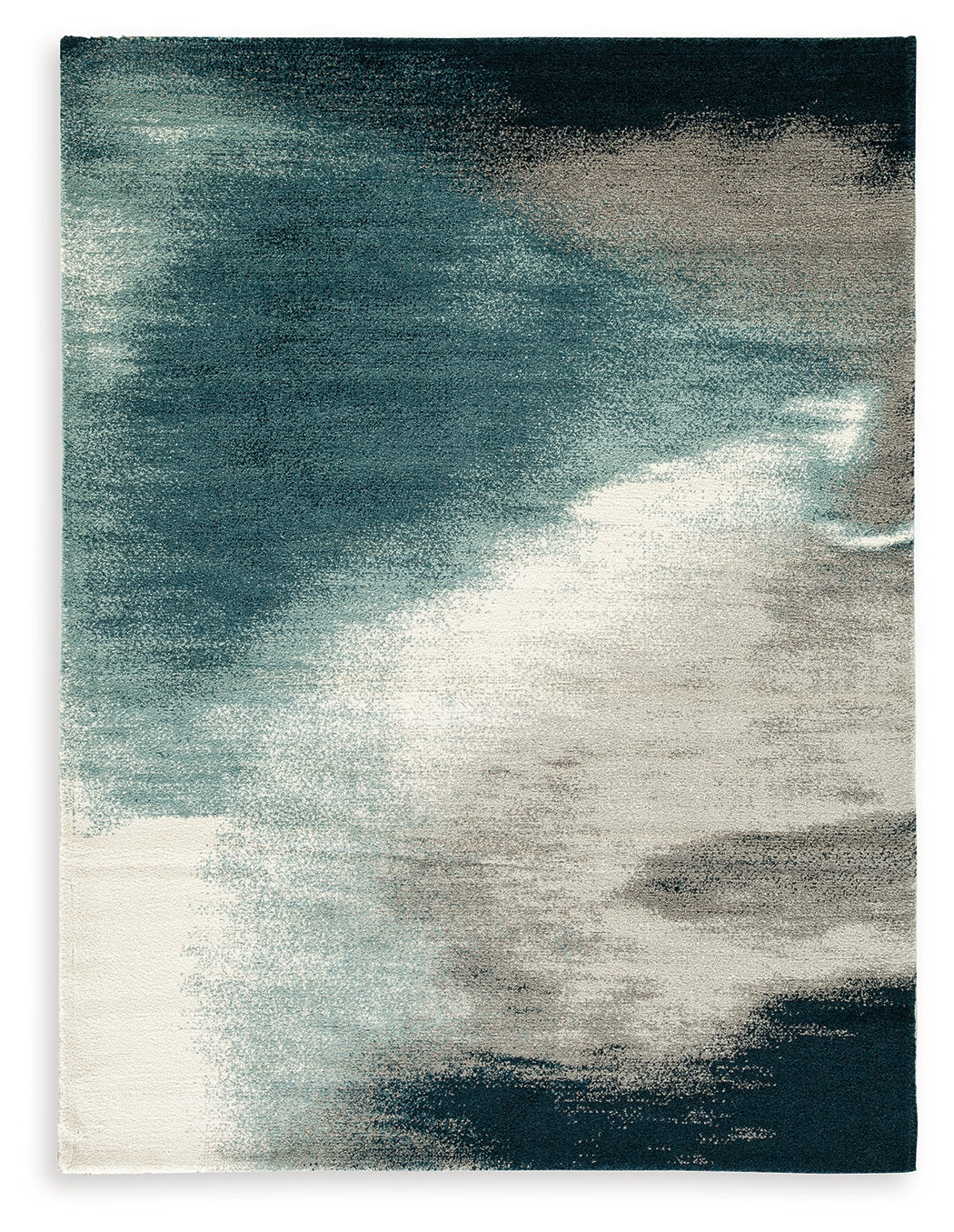 Diamond Furniture - Ashley Furniture - Brentward 5' x 7' Rug - 5' x 7' Rug / Blue/Gray/Ivory - R407082