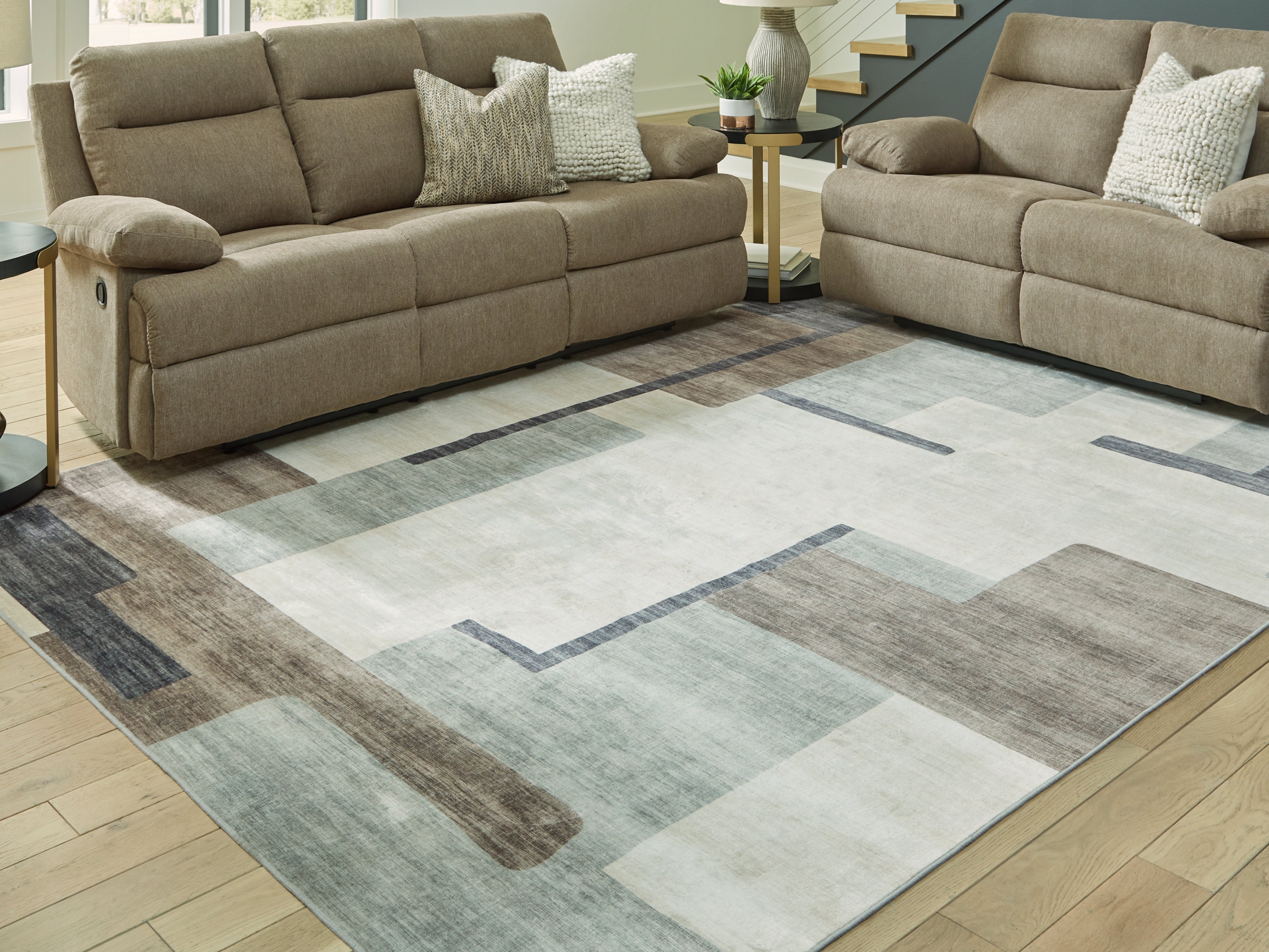 Diamond Furniture - Ashley Furniture - Larkport Washable 8' x 10' Area Rug - Washable 8' x 10' Area Rug - R407411