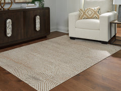 Diamond Furniture - Ashley Furniture - Bachus 5'3" x 7' Area Rug - 5'3" x 7' Area Rug - R407752