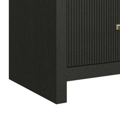 5-Drawer Chest in Black with Grain