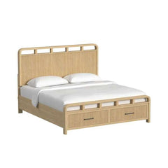 King Storage Bed in Natural