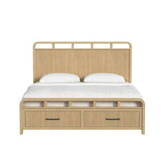 King Storage Bed in Natural