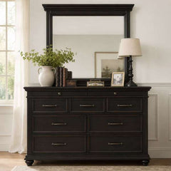 Dresser & Mirror Set Black