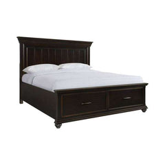 King Platform Storage Bed in Black