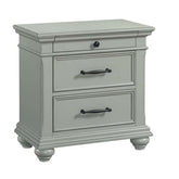 Nightstand w/USB Grey