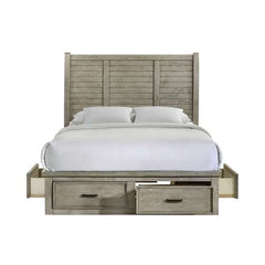 Queen Storage Bed in Drift Grey