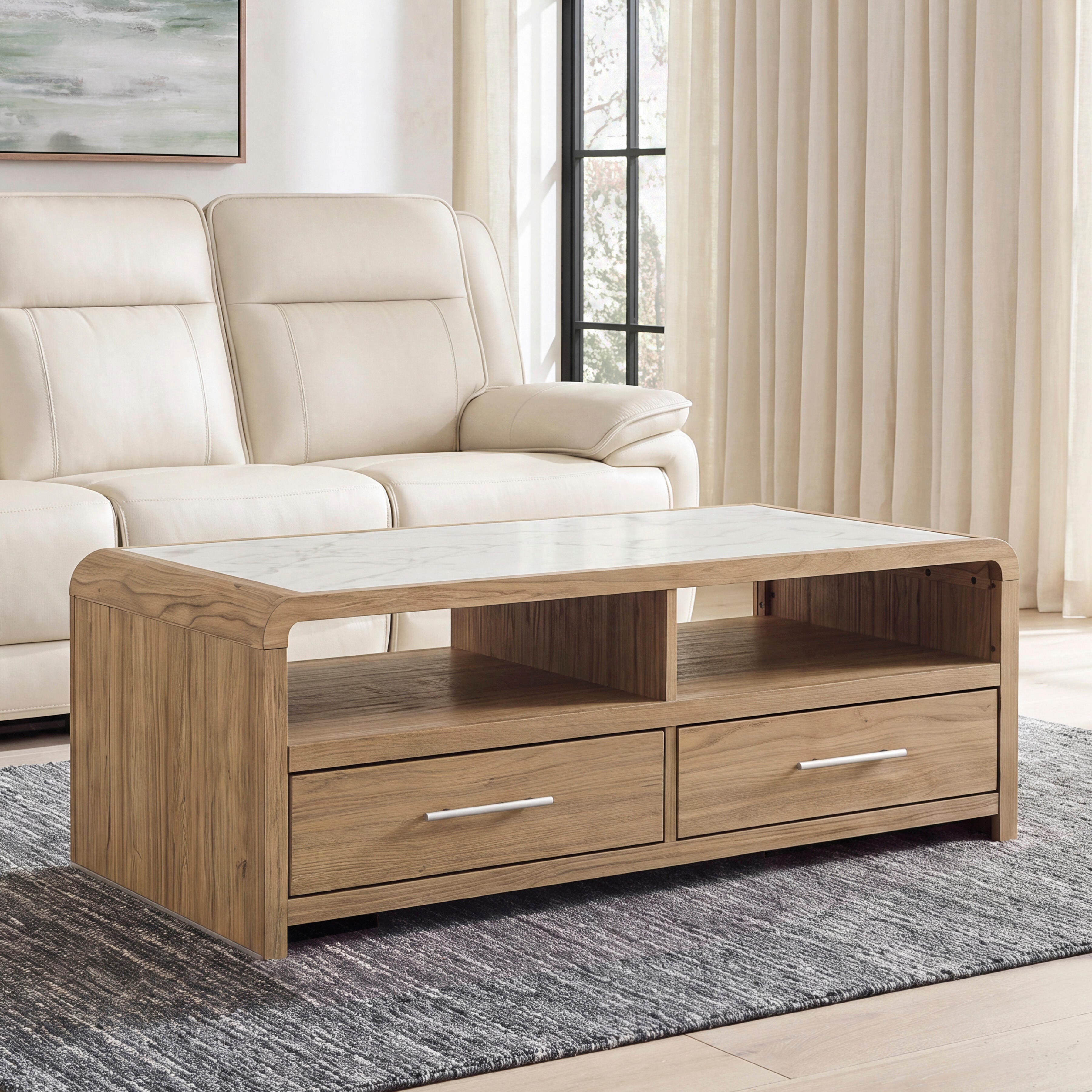 Diamond Furniture - Ashley Furniture - Dovander Coffee Table - Rectangular Cocktail Table - T1121-1