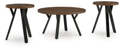 Diamond Furniture - Ashley Furniture - Elbrynn Table (Set of 3) - Occasional Table Set (3/CN) / Brown/Black - T153-13