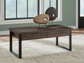 Diamond Furniture - Ashley Furniture - Wickman Falls Coffee Table - Rectangular Cocktail Table - T318-1