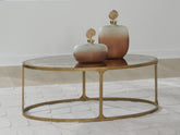 Diamond Furniture - Ashley Furniture - Korajane Coffee Table - Oval Cocktail Table - T399-0