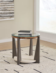 Diamond Furniture - Ashley Furniture - Frazwa End Table - Round End Table - T432-6