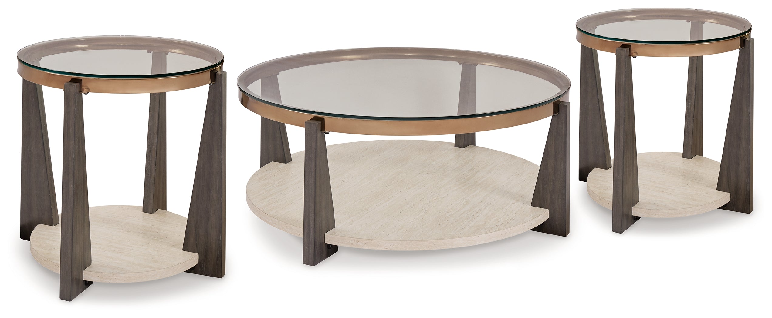 Diamond Furniture - Ashley Furniture - Frazwa Coffee Table and 2 End Tables - Coffee Table and 2 End Tables - T432T1