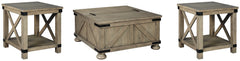 Diamond Furniture - Ashley Furniture - Aldwin Coffee Table and 2 End Tables - Coffee Table and 2 End Tables - T457T1