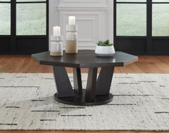 Diamond Furniture - Ashley Furniture - Chasinfield Coffee Table - Octagon Cocktail Table - T458-8