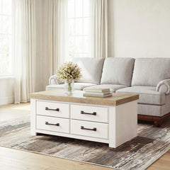 Diamond Furniture - Ashley Furniture - Savonport Coffee Table - Rectangular Cocktail Table - T4615-1